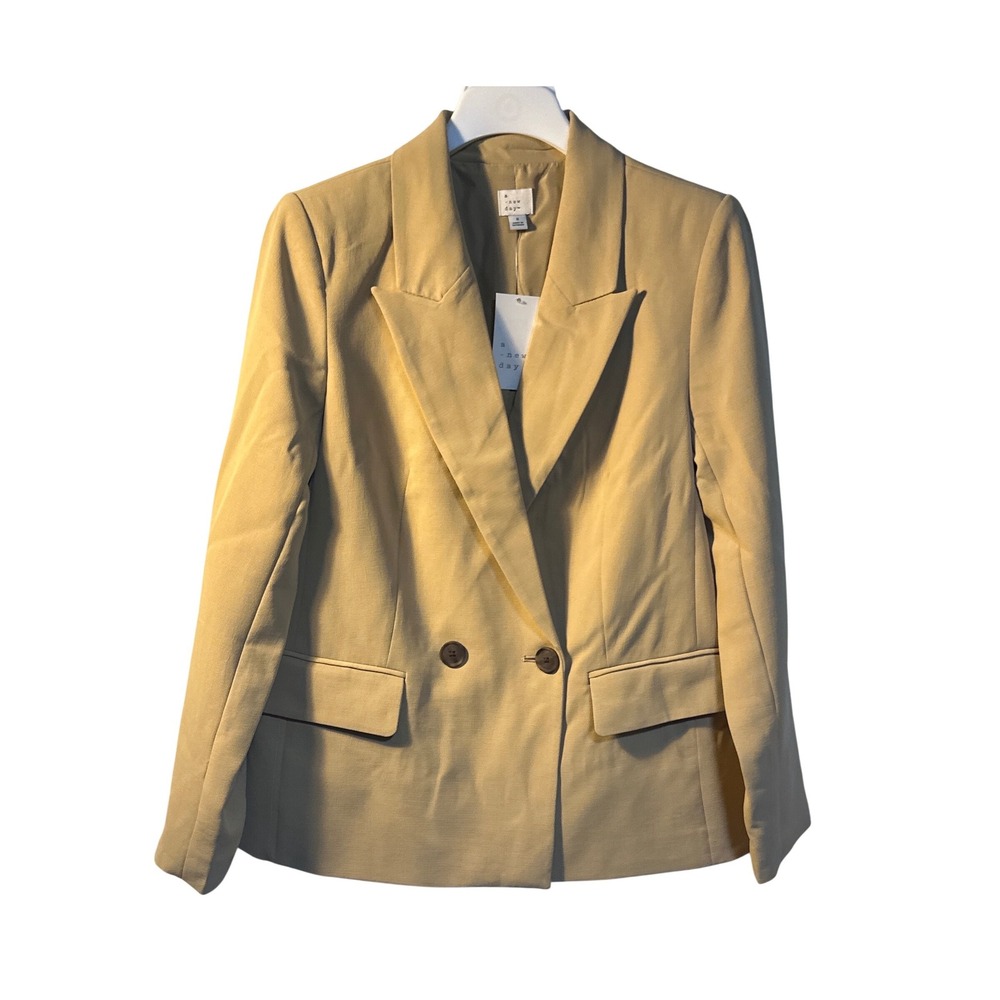 NWT, A New‎ Day Women's Double Breasted Blazer Tan